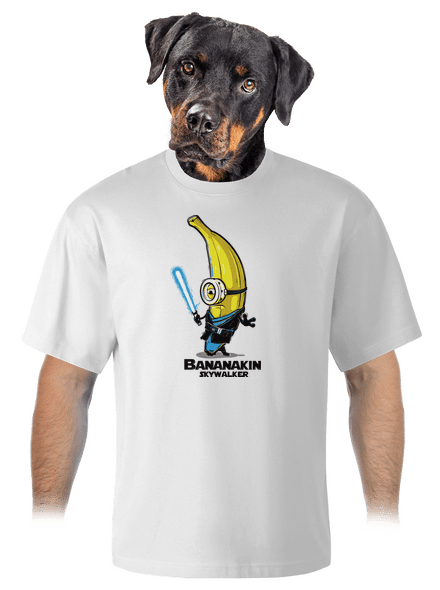 Bananakin Skywalker unisex tričko oversized White