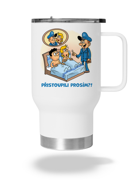 Přistoupili termohrnek White