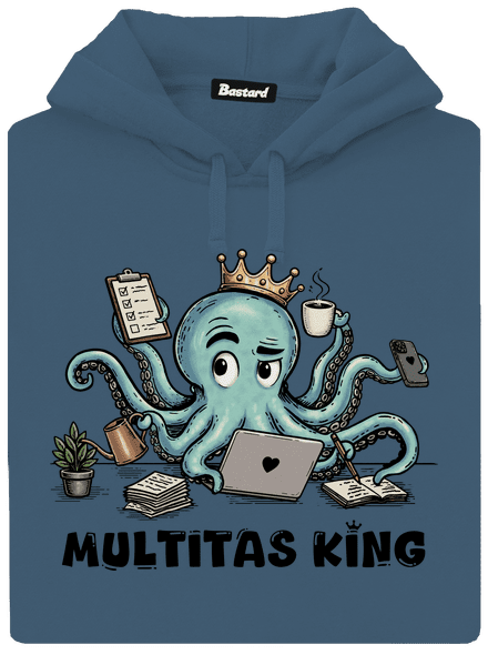 Multitas king dámská mikina klokanka Denim