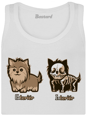 Teriér dámské tílko klasické White