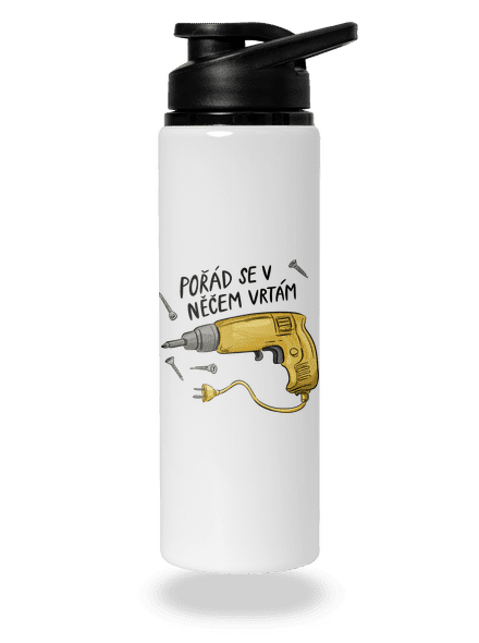 Vrtám lahev na vodu White