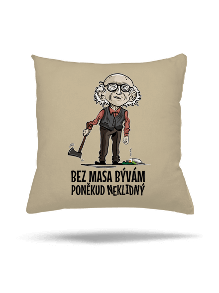 Neklidný bez masa polštář Beige