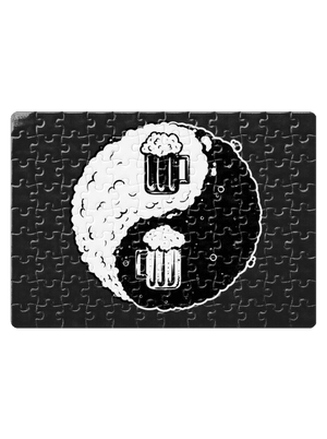 Jin Jang pivo puzzle White