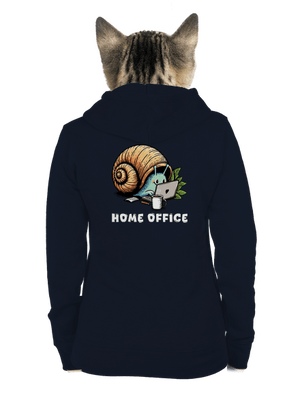 Šnekův home office dámská mikina na zip Navy Mal