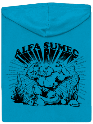 Alfasumec dámská mikina na zip Blue Atol