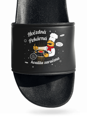 Hvězdná pekárna pantofle Black