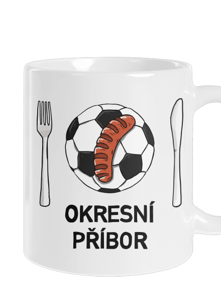 Okresní příbor klasický hrnek White