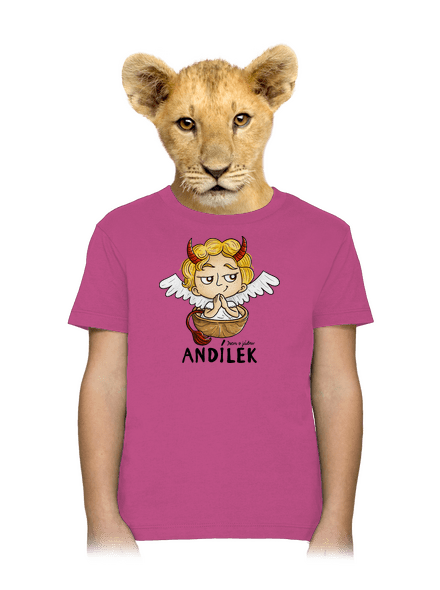 Andílek dětské tričko Fuchsia