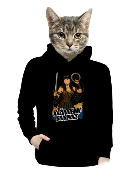 B19: Xena dámská mikina klokanka Black