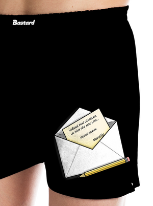 Dopis učitelce pánské trenky Black