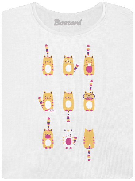 Meow dámské tričko premium White