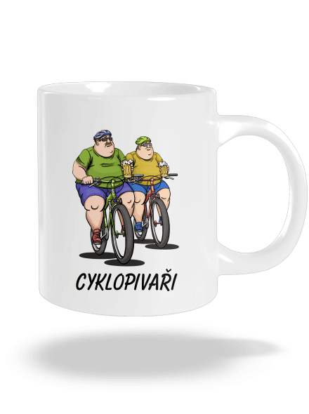 Cyklopivaři velký hrnek White