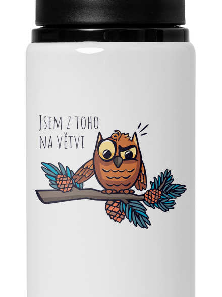 Jsem na větvi lahev na vodu White