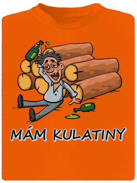 Mám kulatiny pánské sportovní tričko Neon Orange