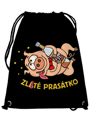Zlité prasátko vak Black