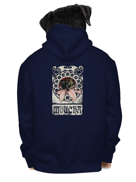 Moucha pánská mikina na zip Navy