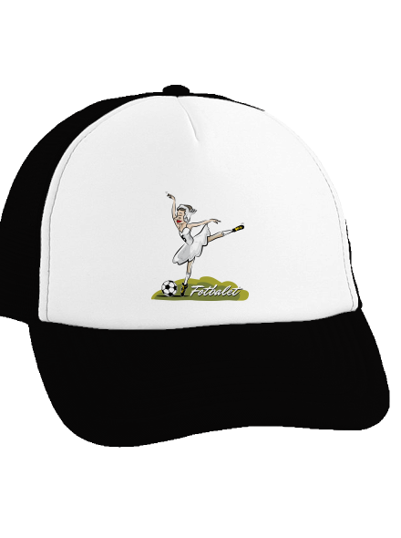 Fotbalet kšiltovka truckerka Black cap