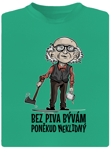 Neklidný bez piva pánské sportovní tričko Mint Mal