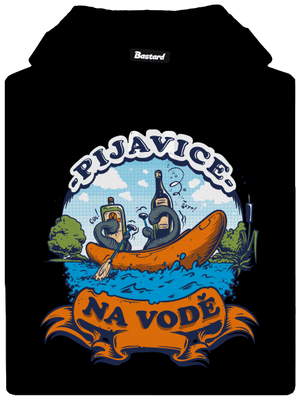Pijavice na vodě pánská mikina klokanka Black