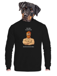 unisex mikina bez kapuce