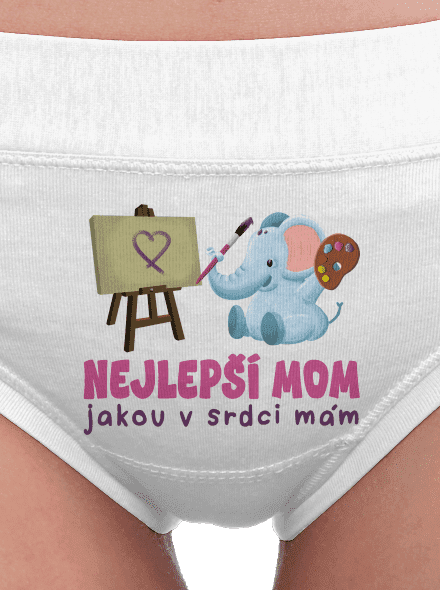 Nejlepší mom dámské kalhotky White