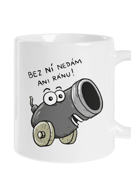 Dělo a koule klasický hrnek White