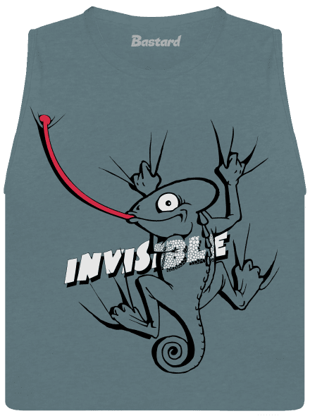 Invisible chameleon dámské tílko volné Heather Deep Teal