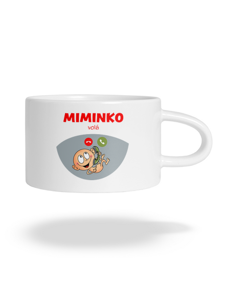 Miminko volá hrnek makronka White