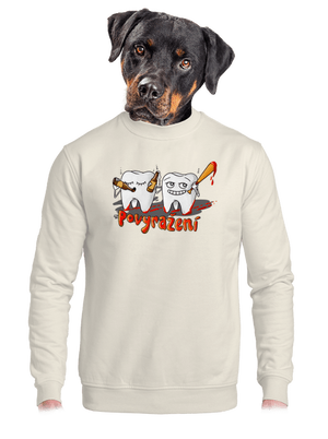 unisex mikina bez kapuce