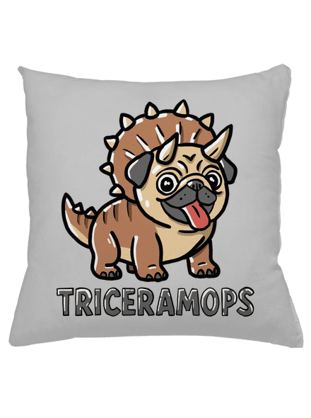 Triceramops polštář Pacific Grey