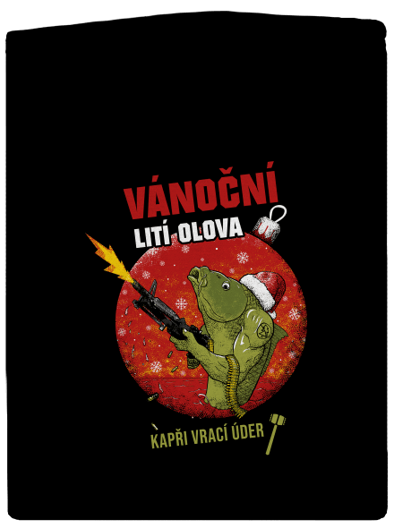 Vánoční lití olova dámská mikina na zip Black