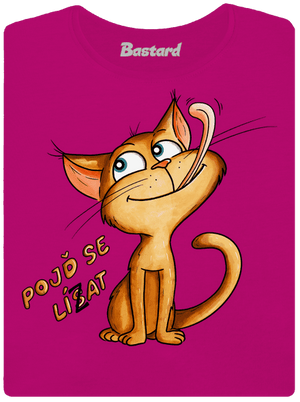 Pojď se lísat dámské tričko Fuchsia Red