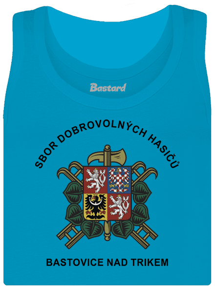 Sbor dobrovolných hasičů s vlastním erbem obce dámské tílko klasické Blue Atol