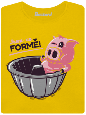 Ve formě dámské tričko Yellow