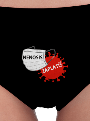 Nenosíš zaplatíš dámské kalhotky Black