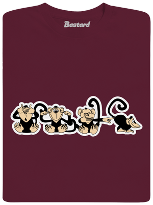 Opice dětské tričko Burgundy