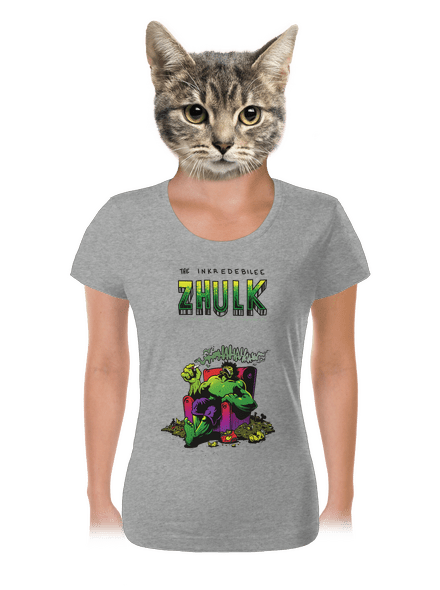 Zhulk  dámské tričko Dark Gray Melange