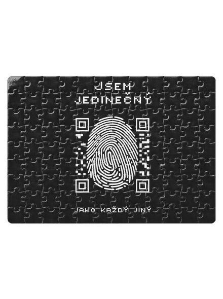 Jsem jedinečný puzzle White