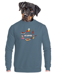 unisex mikina bez kapuce