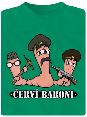 Červí baroni dětské sportovní tričko Kelly Green Mal