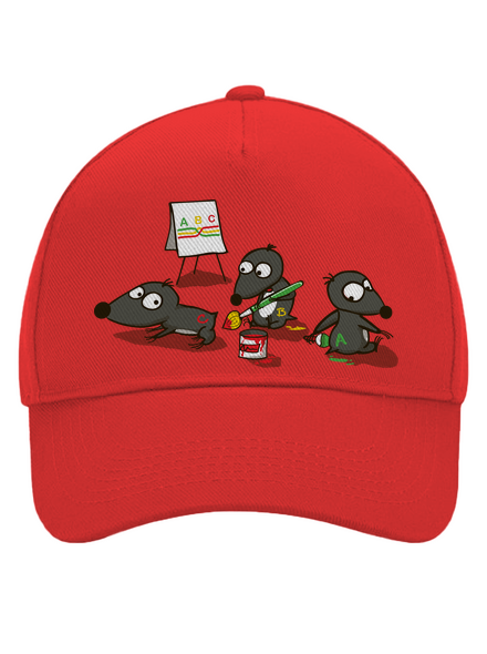 Pražský krtek kšiltovka baseballka Classic Red