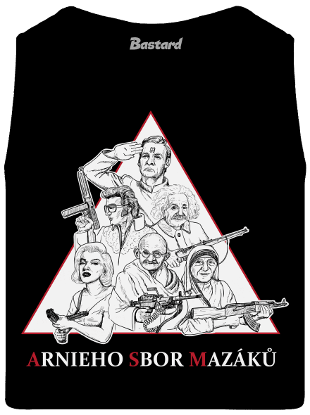 Arnieho sbor mazáků  pánské tílko Black