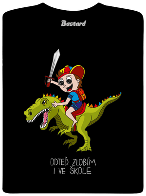 Kluk ve škole pánské dlouhý rukáv Black