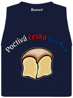 Poctivá buchta a klobása dámské tílko volné Navy