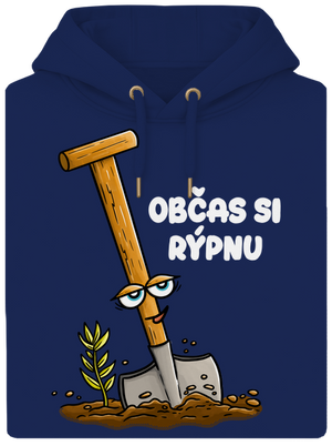 Občas si rýpnu unisex mikina premium Navy