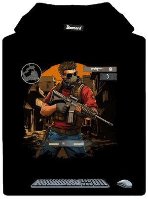 B17: Counter Strike dětská mikina klokanka Black