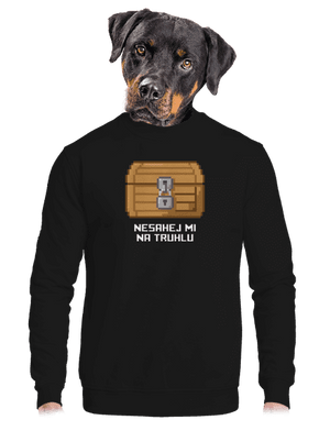 unisex mikina bez kapuce