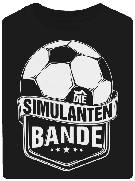 Simulanten bande unisex tričko oversized Black