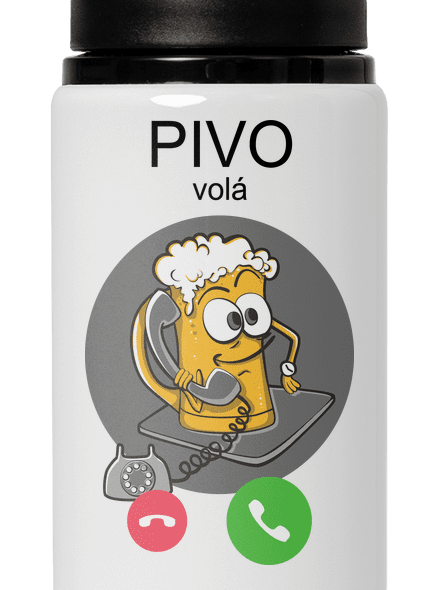 Pivo volá lahev na vodu White