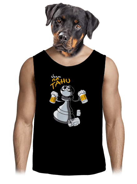 Na tahu pánské tílko Black